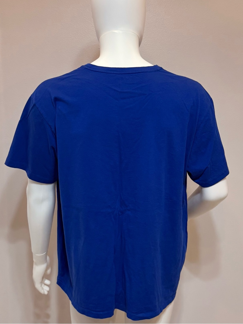 Polo by Ralph Lauren Men’s Short Sleeve Crew T-Shirt - Blue with Yellow Logo XXL - Picture 5 of 10